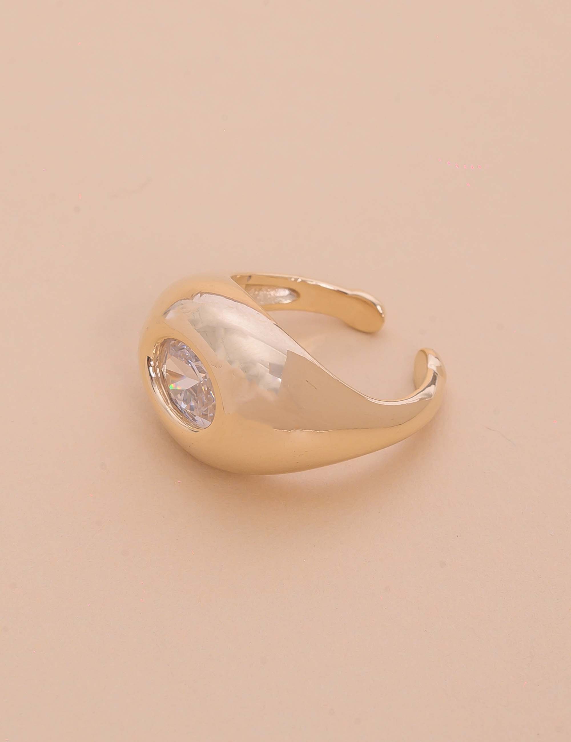 ANEL DEDINHO CRISTAL OVAL REGULÁVEL - AN29118VO001