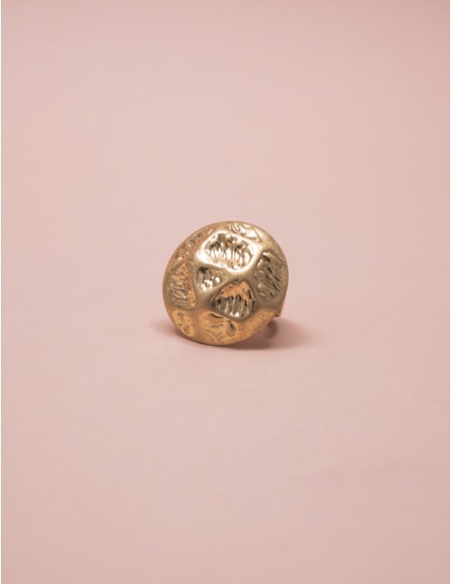 ANEL ESFERA TEXTURIZADO OURO - AN29046VO01