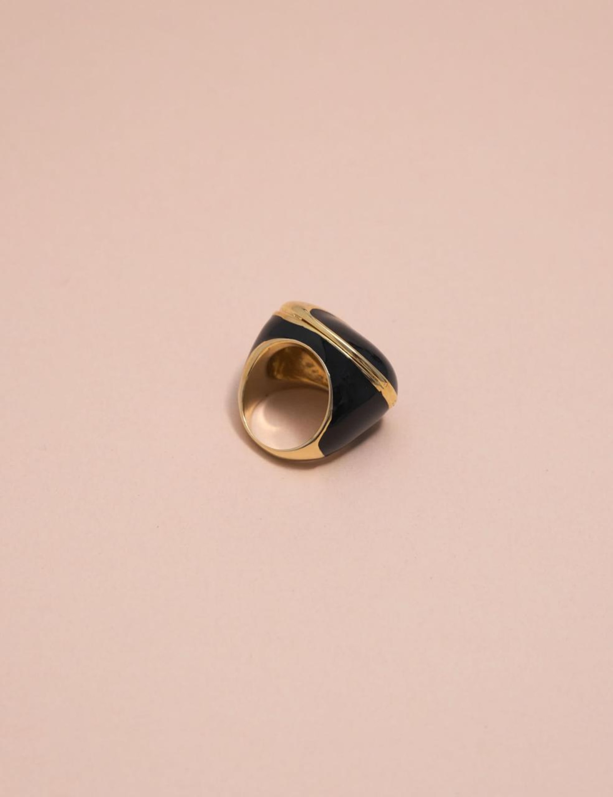 ANEL ESMALTADO PRETO - AN2201VO02 Tamanho:21