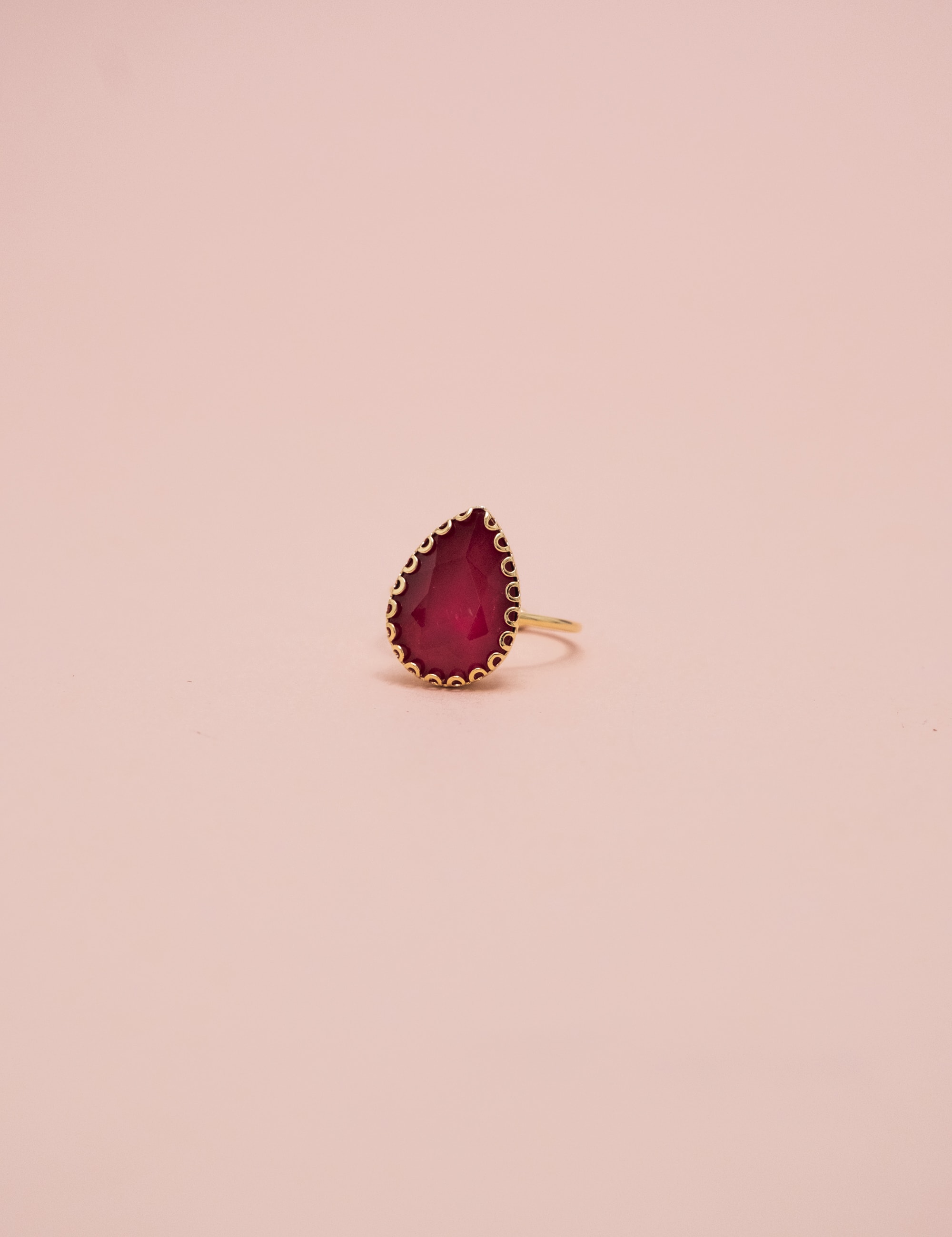 ANEL GOTA CRISTAL ROSA ESCURO - AN290053VO06
