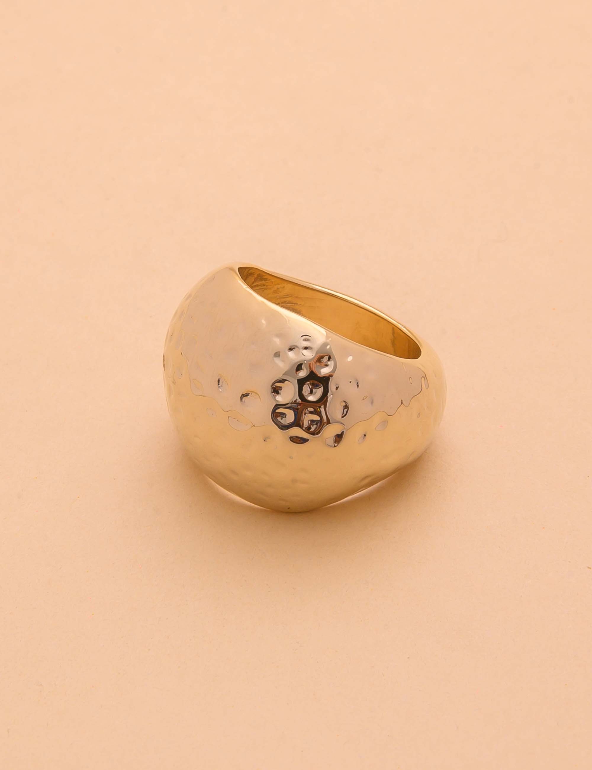 ANEL METAL OURO  - AN29071VO01 TAMANHO:18