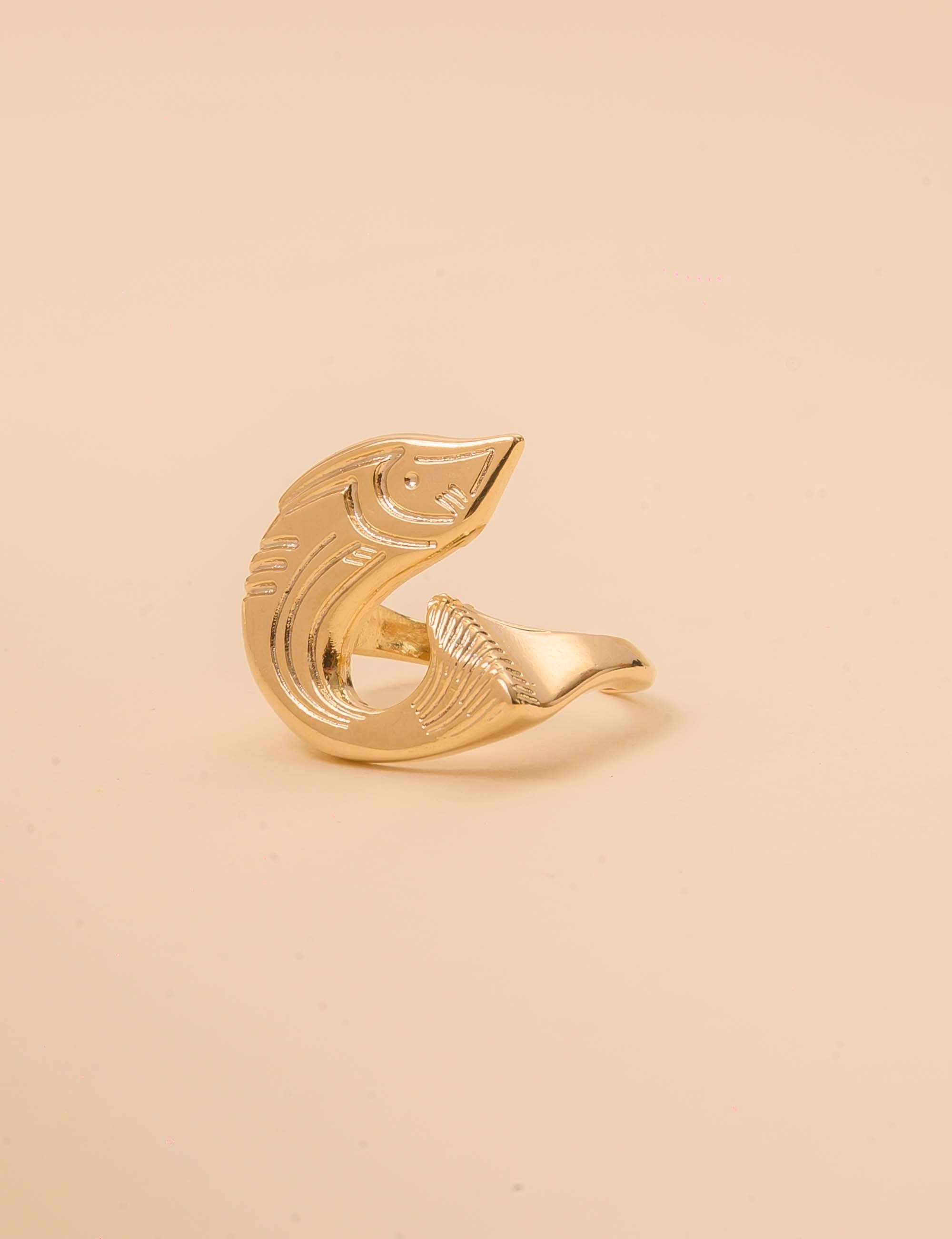 ANEL METAL OURO PEIXE - AN29108VO01