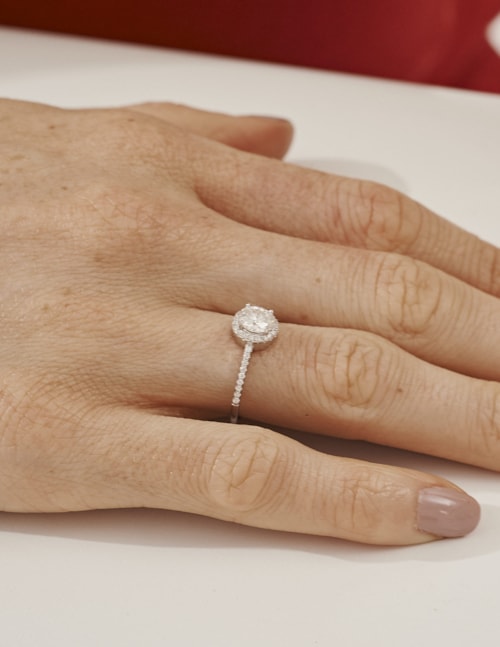 ANEL MOISSANITE SOLITÁRIO 6MM - AN291410003