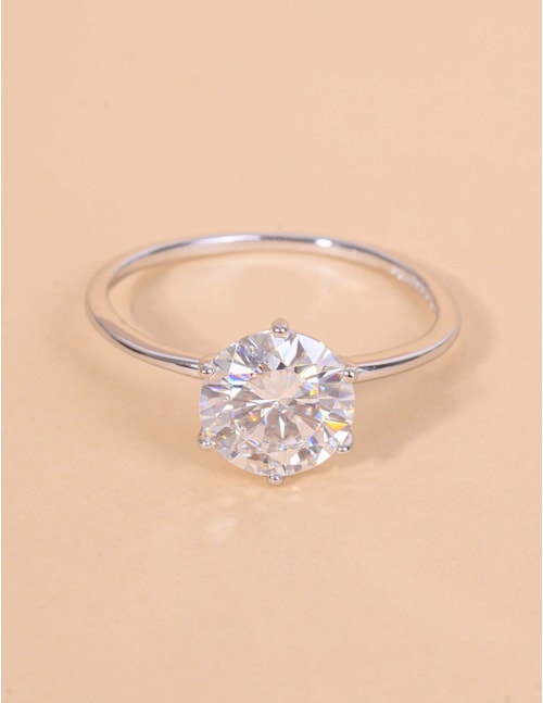 ANEL MOISSANITE SOLITÁRIO 8MM - AN291400002