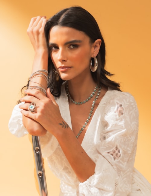 ANEL OLHO GREGO BIANCO - AN292009-V2-PRATA