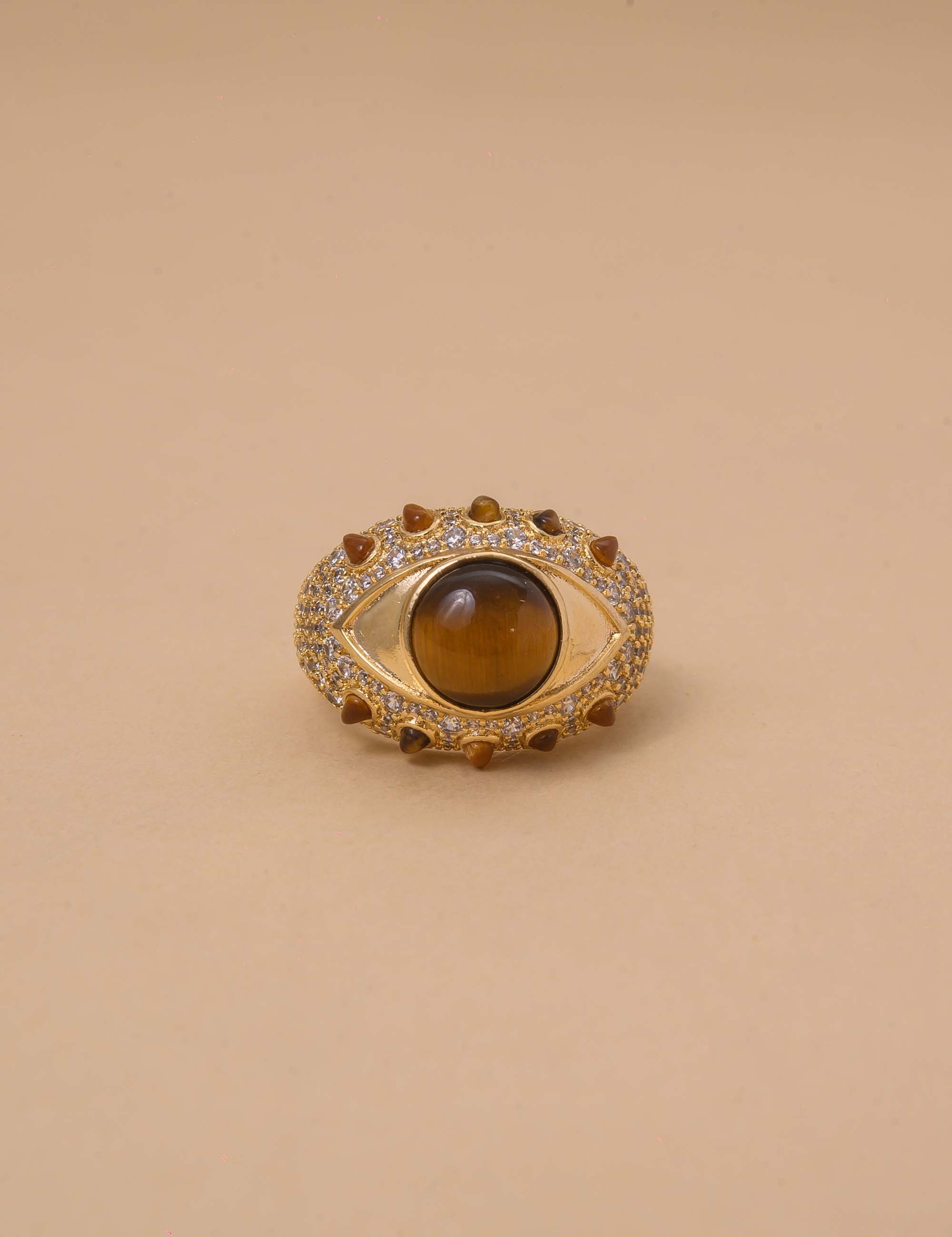 ANEL OLHO GREGO COR:OLHO DE TIGRE - AN29038VO01 Tamanho:20