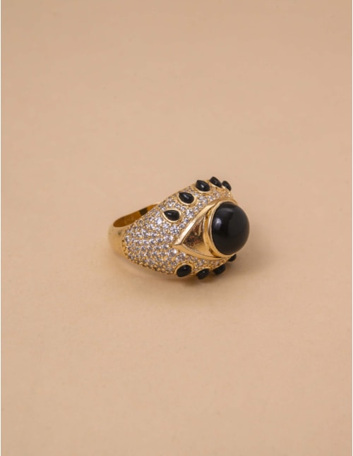 ANEL OLHO GREGO ONIX - AN29038VO02