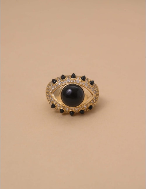 ANEL OLHO GREGO ONIX - AN29038VO02