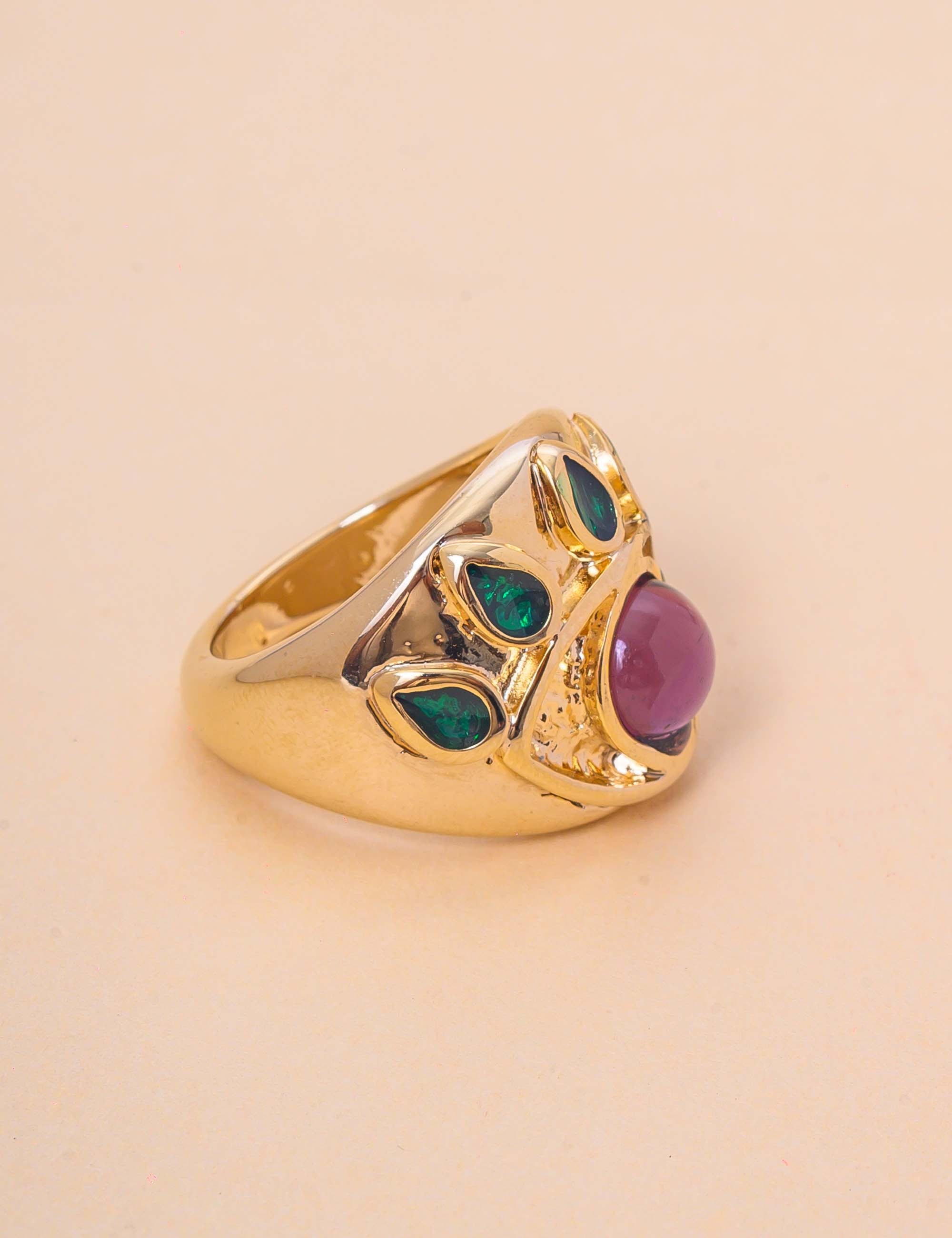 ANEL OLHO GREGO ROXO DOURADO - AN29112VO02