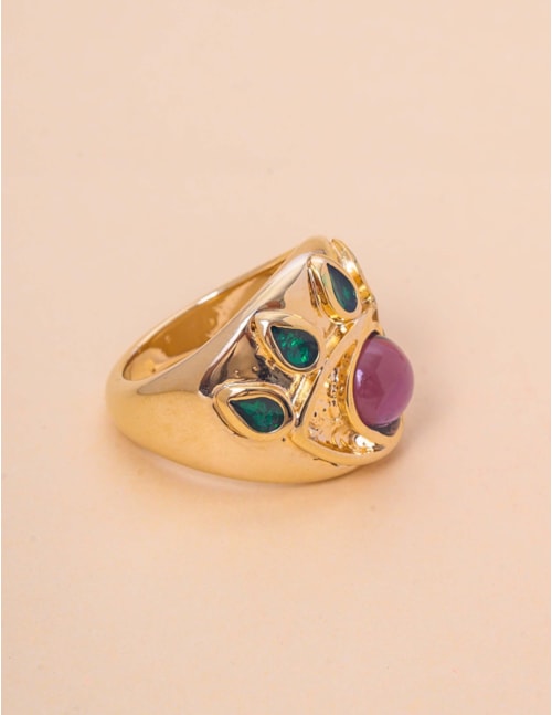 ANEL OLHO GREGO ROXO DOURADO - AN29112VO02