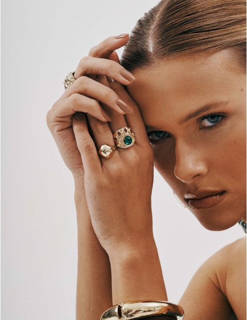 ANEL OLHO GREGO ROXO DOURADO - AN29112VO02