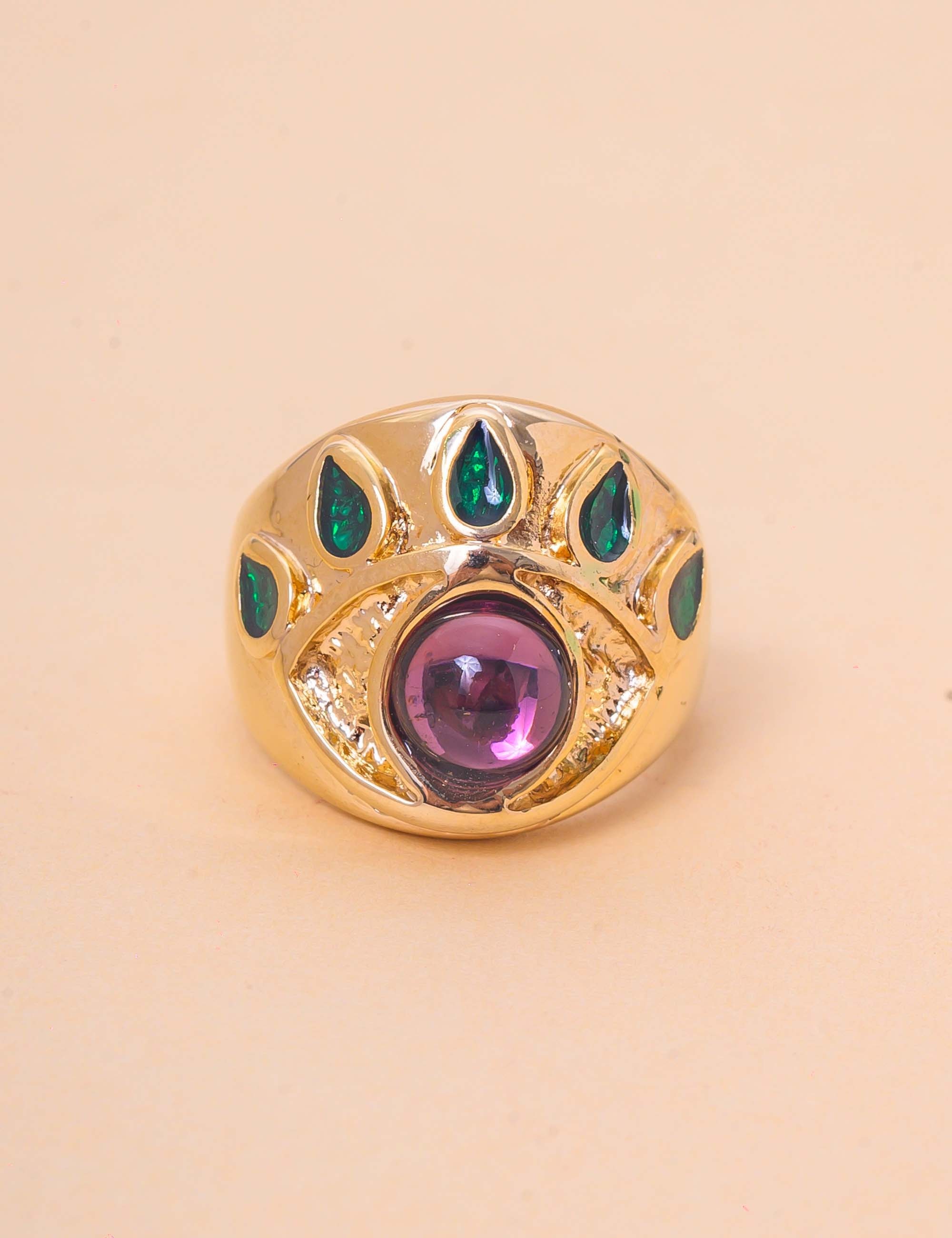 ANEL OLHO GREGO ROXO DOURADO - AN29112VO02