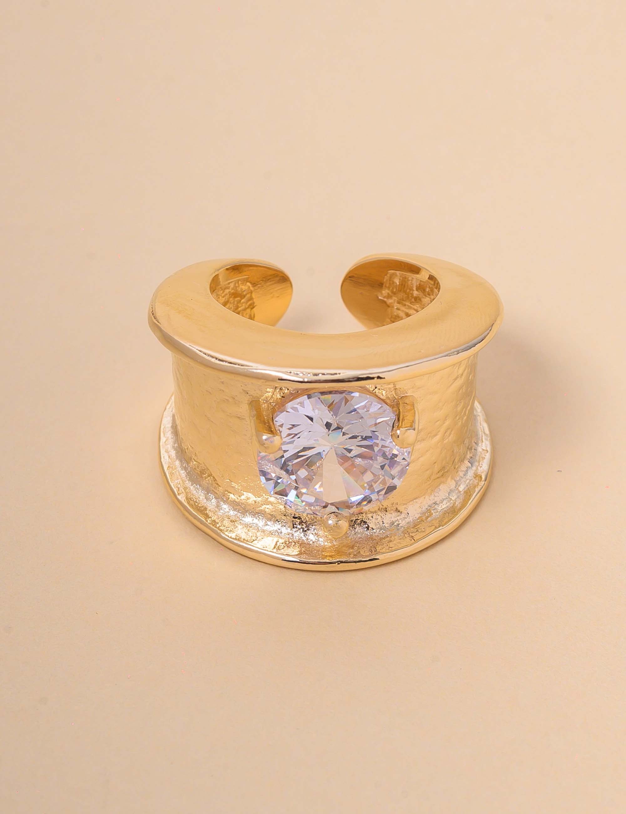 ANEL OURO CRISTAL REDONDO - AN29136VO01