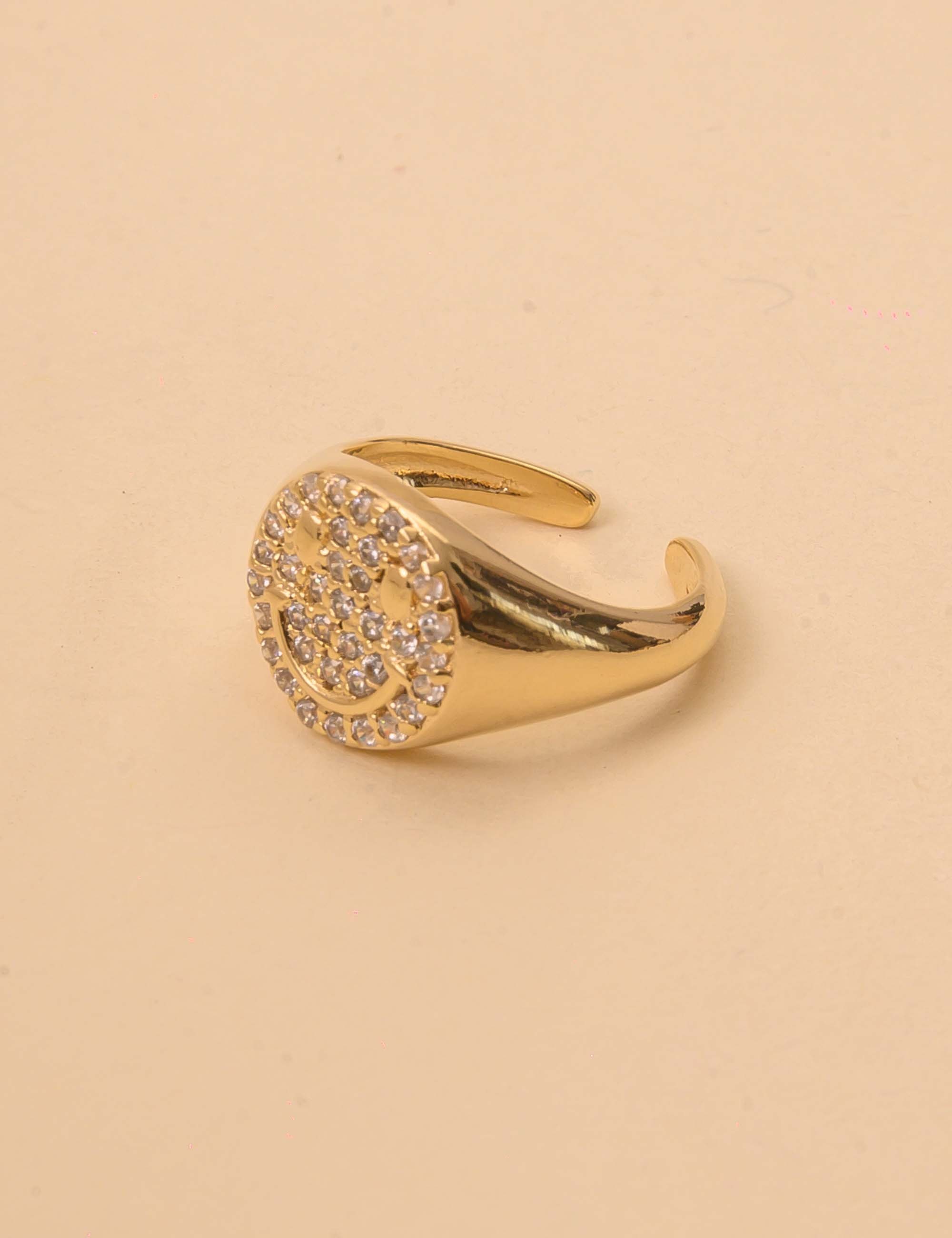 ANEL OURO SMILE CRAVEJADO - AN29095VO01