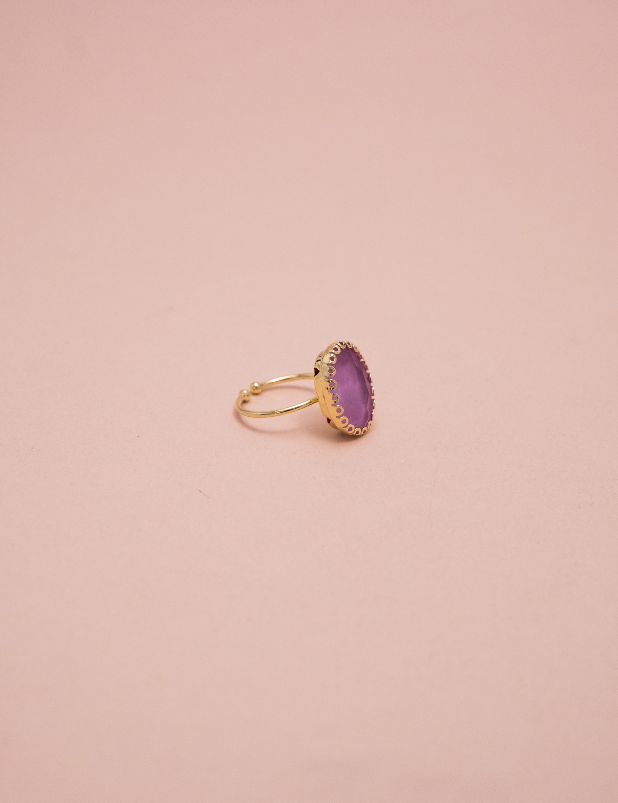 ANEL OVAL CRISTAL LILAS - AN29053VO10