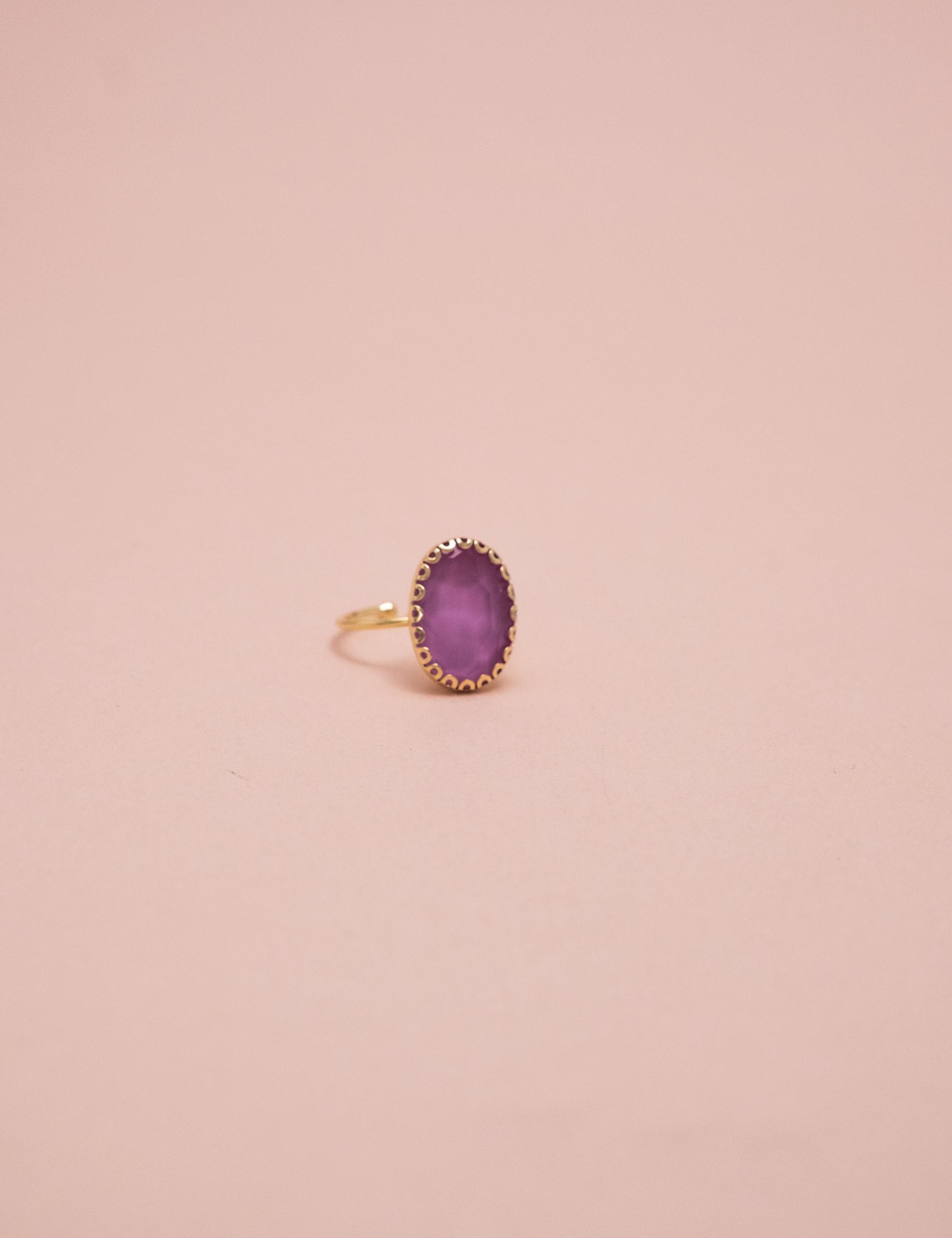ANEL OVAL CRISTAL LILAS - AN29053VO10