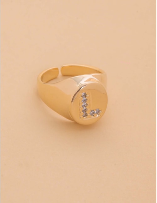 ANEL REGULÁVEL DE OURO LETRAS - AN29138VO01