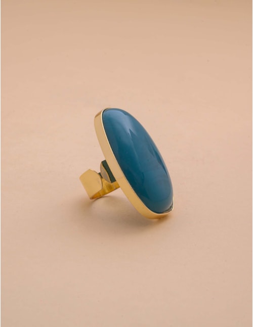 ANEL RESINA OVAL AZUL - AN29040VO01