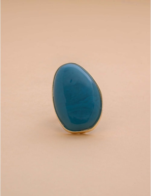 ANEL RESINA OVAL AZUL - AN29040VO01
