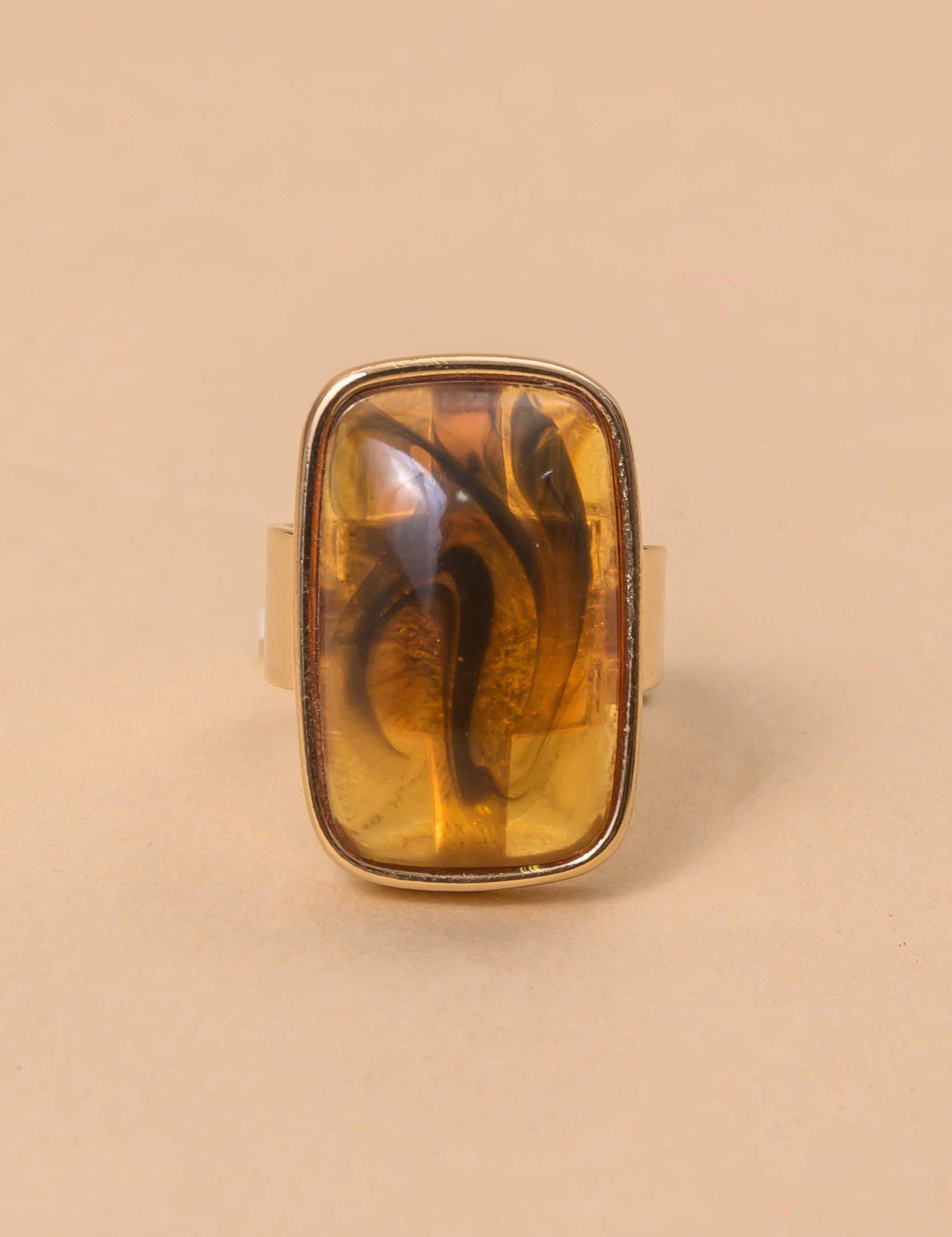ANEL RESINA TARTARUGA OURO - AN29087VO02