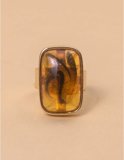 ANEL RESINA TARTARUGA OURO - AN29087VO02