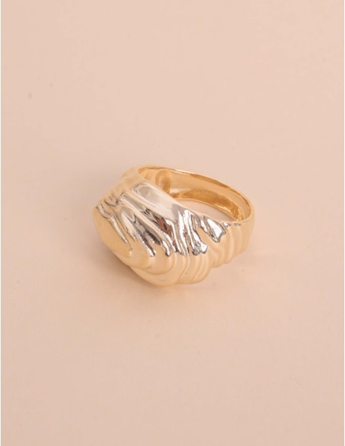 ANEL TEXTURIZADO DOURADO - AN29125VO01