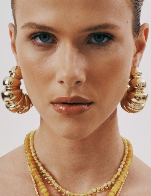 ARGOLA CROISSANT ELETROFORMAÇÃO OURO - BR29255VO01