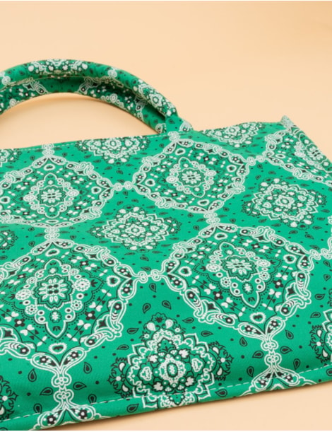 Bolsa Paisley Green