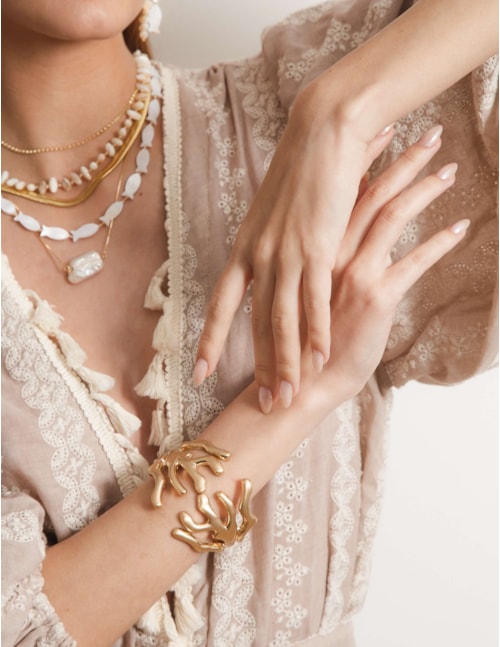 BRACELETE CORAL OURO - PU0007VO01