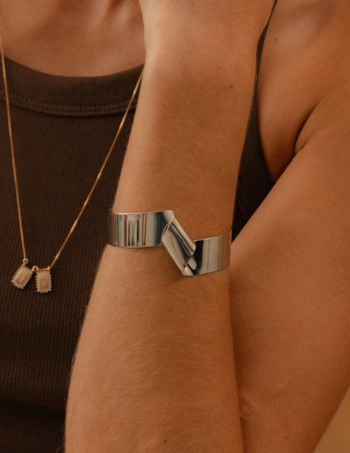 BRACELETE METAL BIANCO - BC29043VO02