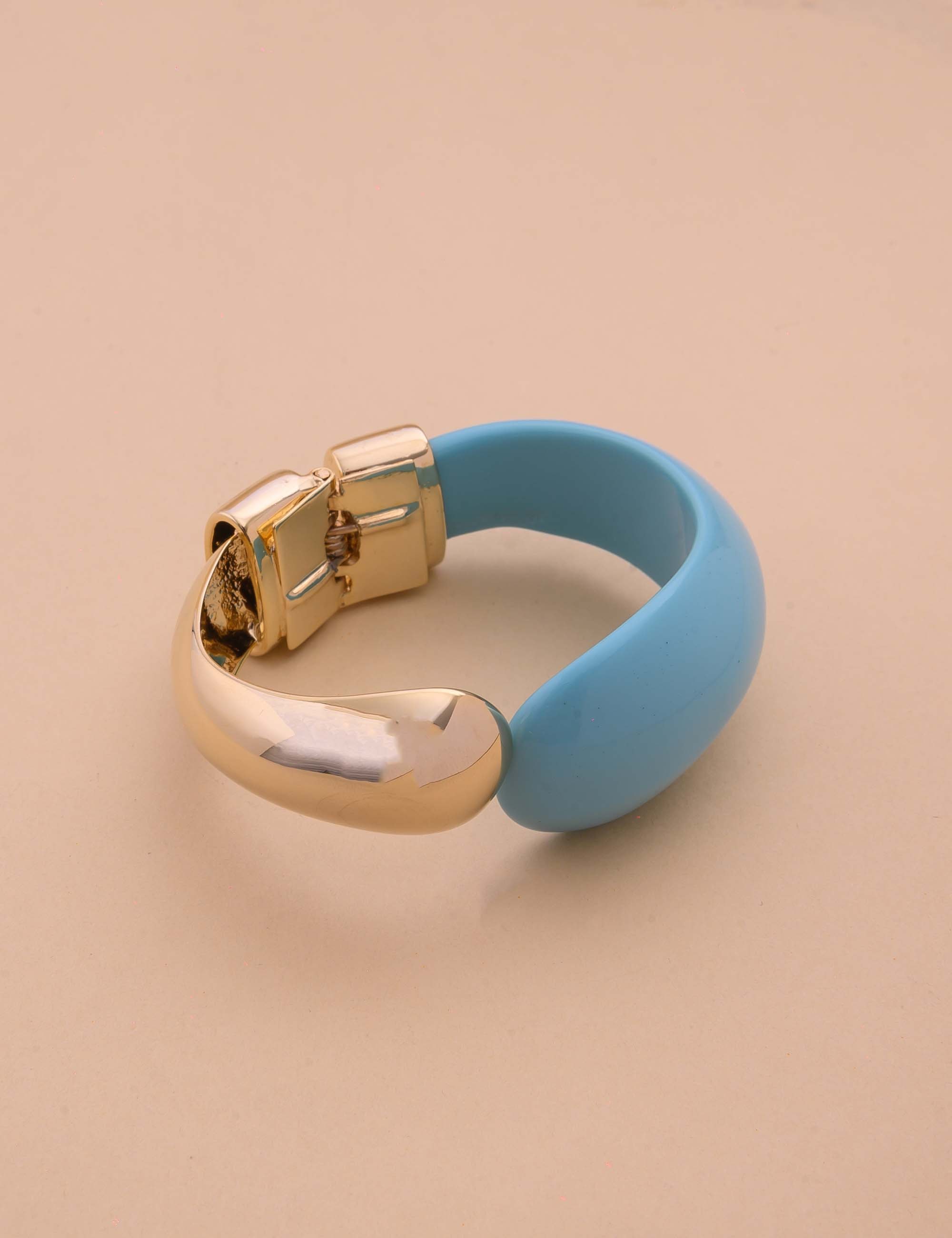 BRACELETE OURO RESINA BRANCO - BC29065VO01 COR:TURQUESA