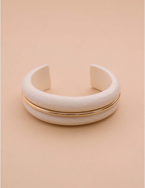 BRACELETE RESINA BRANCO - BC29066VO03