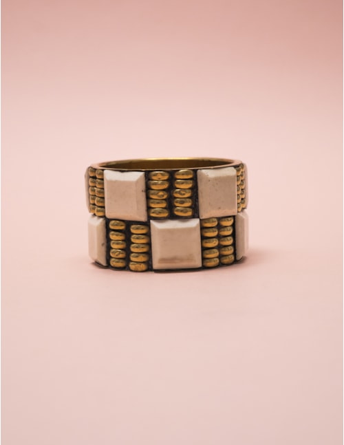 BRACELETE RESINA OFF WHITE - BC29040V001