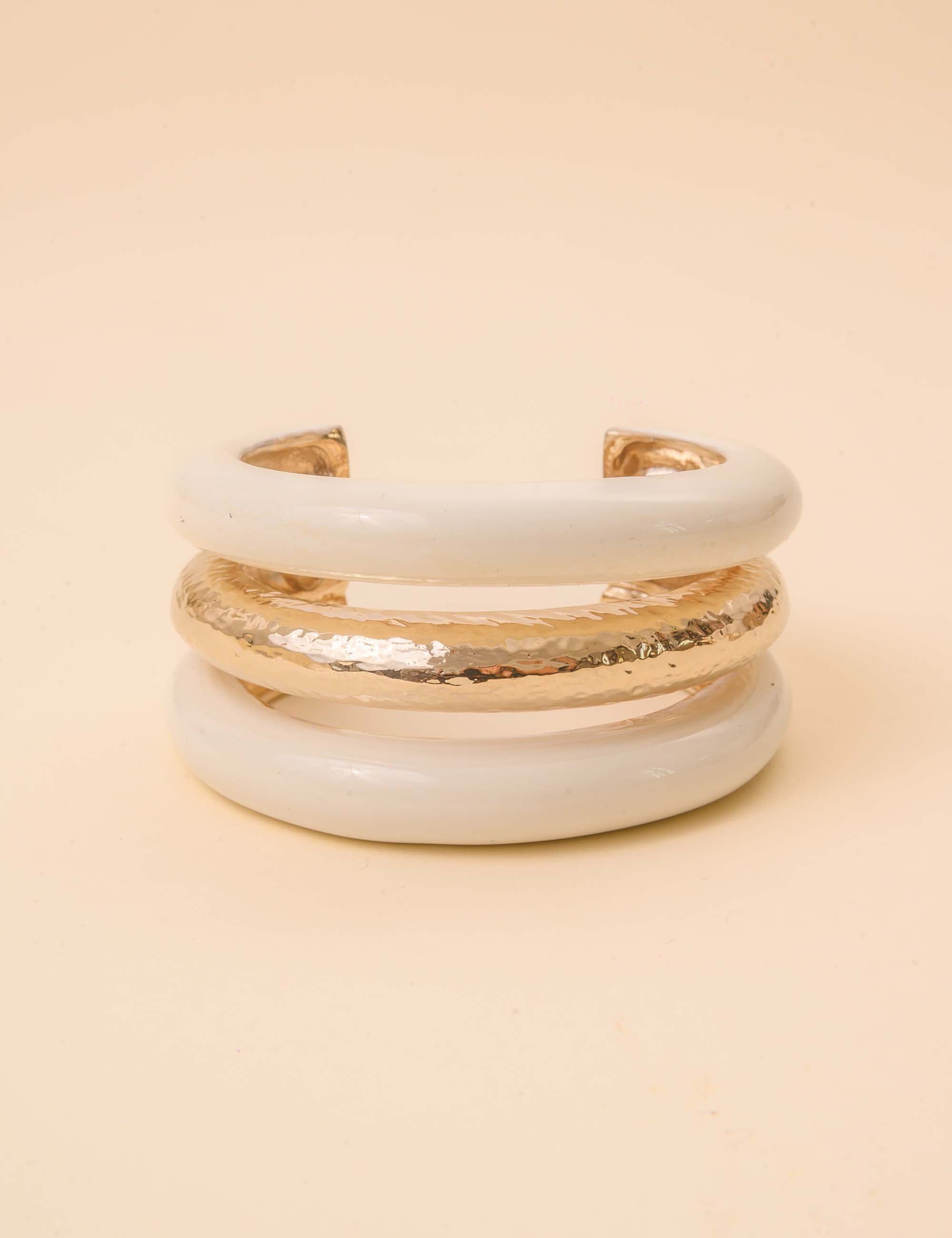 BRACELETE RESINA OFF-WHITE - BC29073VO17
