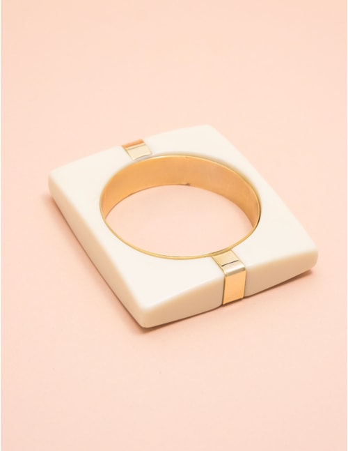 BRACELETE RESINA OFF WHITE - BC2969VO02