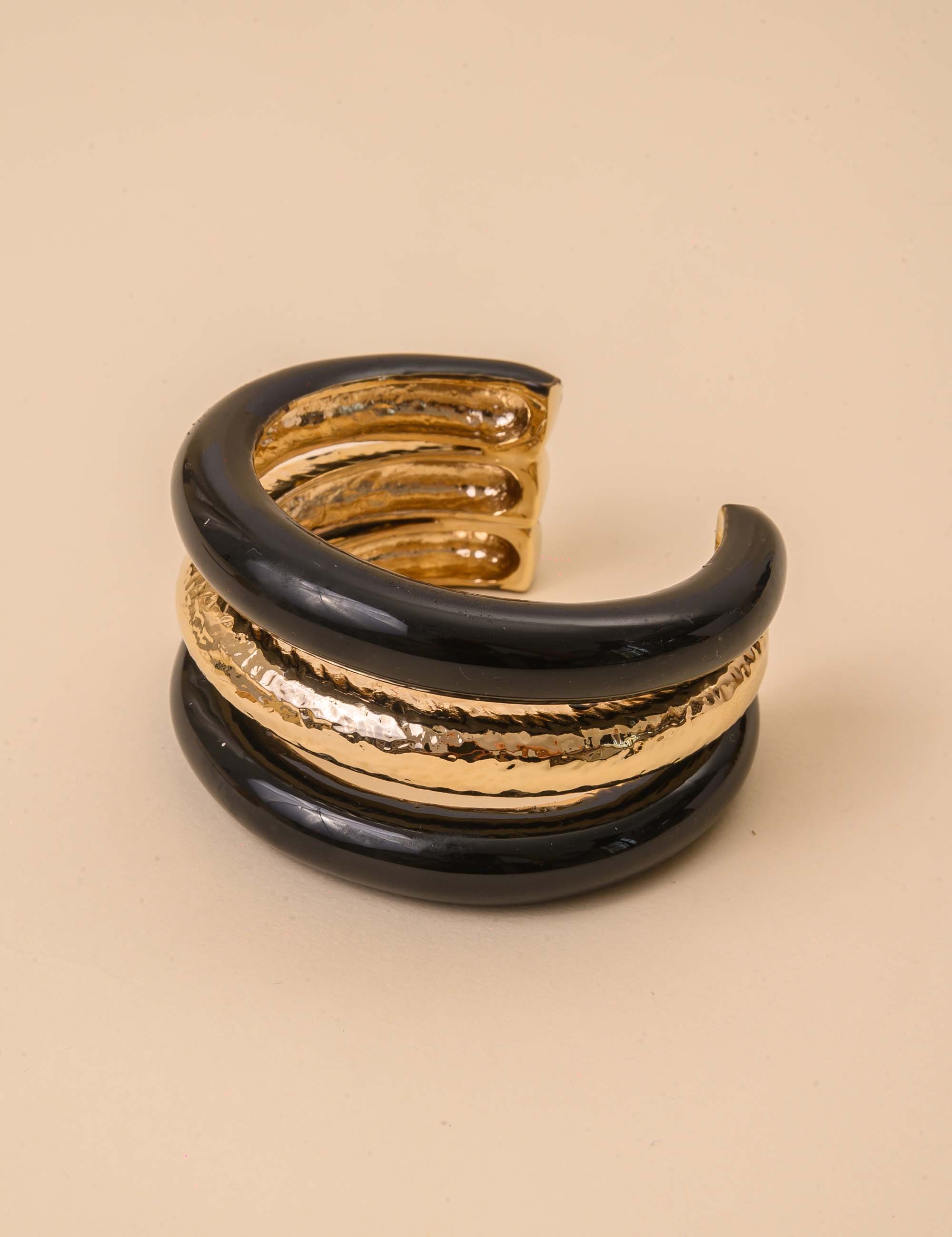 BRACELETE RESINA PRETO - BC29073VO04