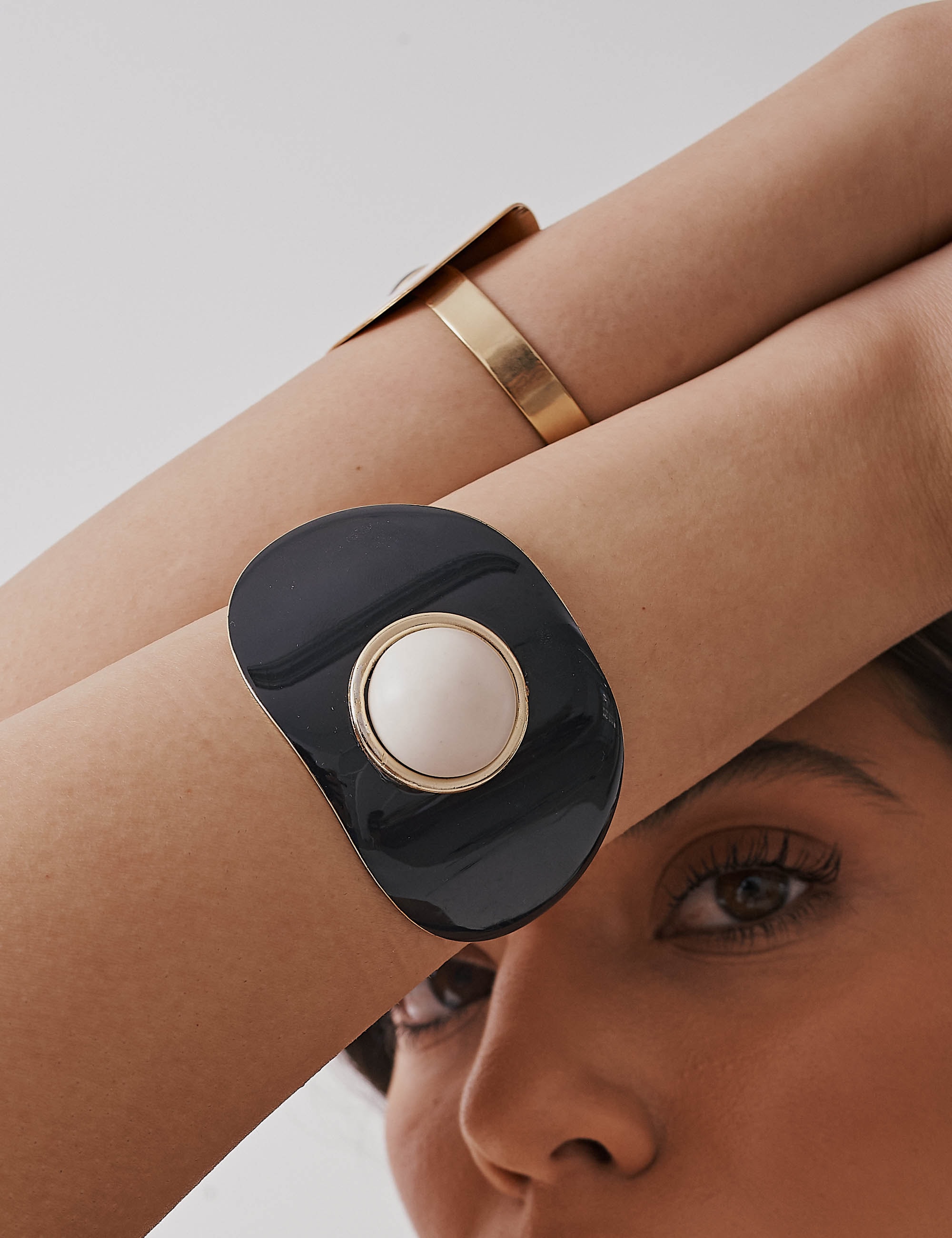 BRACELETE RESINA PRETO - BC29077VO04