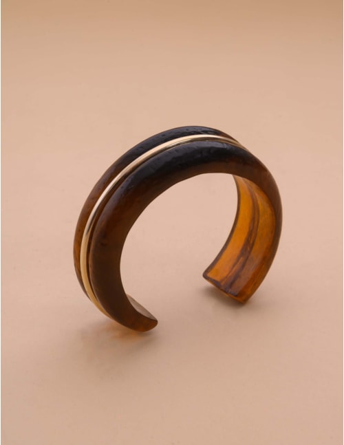 BRACELETE RESINA TARTARUGA - BC29066VO01