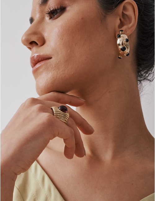 BRINCO ARGOLA M ESFERAS PRETAS - BR29063VO04