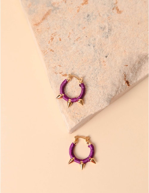 BRINCO ARGOLA ROXO - BR2170VO09