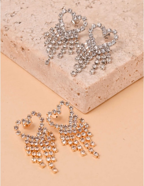 BRINCO CORAÇÃO STRASS BIANCO - BR8000VO02