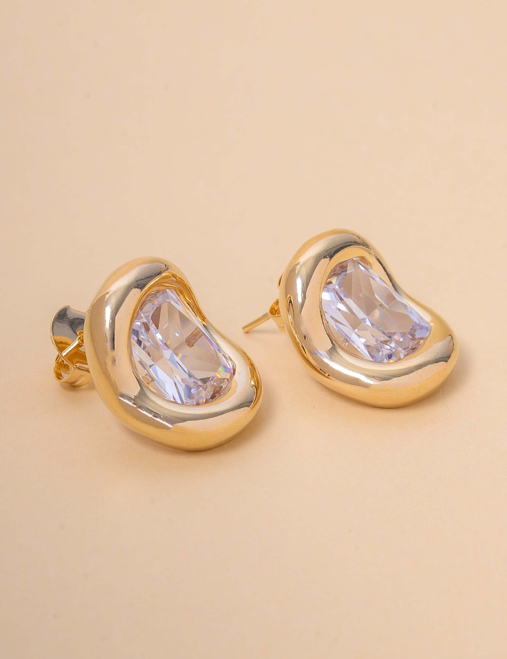 BRINCO CRISTAL RETANGULAR OURO - BR29262VO01