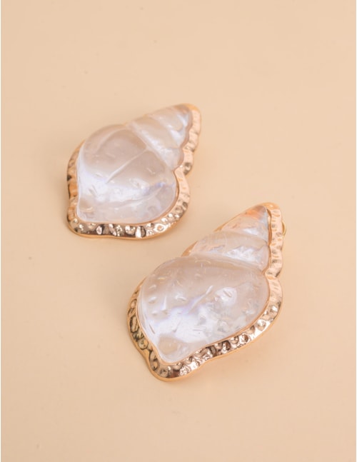 BRINCO DE CONHCA OURO RESINA TRANSPARENTE - BR29286VO19