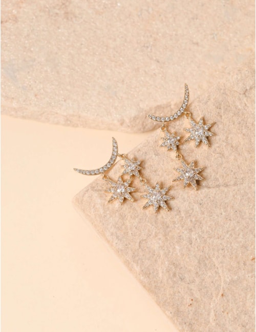 BRINCO DE ESTRELAS OURO