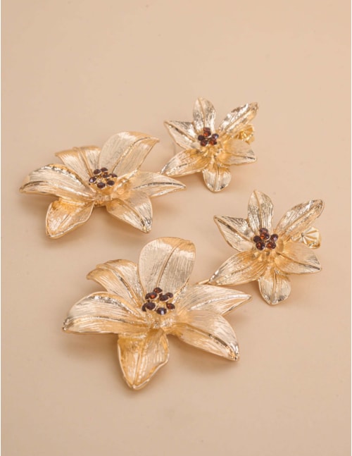 BRINCO DE FLORES OURO - BR29280VO01