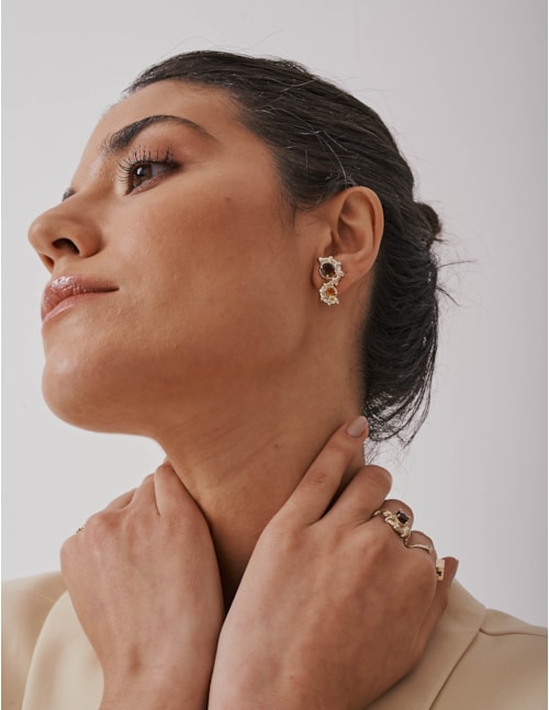 BRINCO METAL OURO CRISTAIS - BR29192VO01