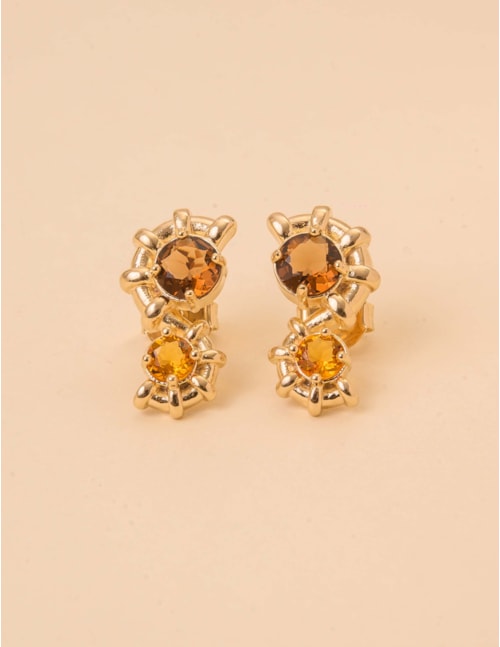 BRINCO METAL OURO CRISTAIS - BR29192VO01