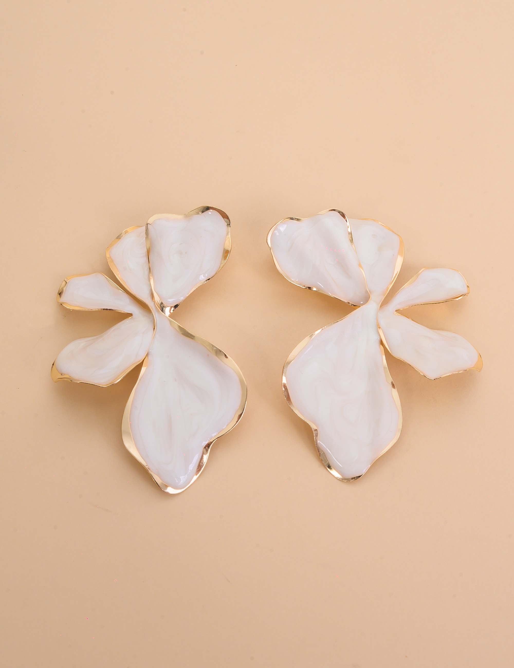 BRINCO OURO RESINA OFF-WHITE - BR29287VO17