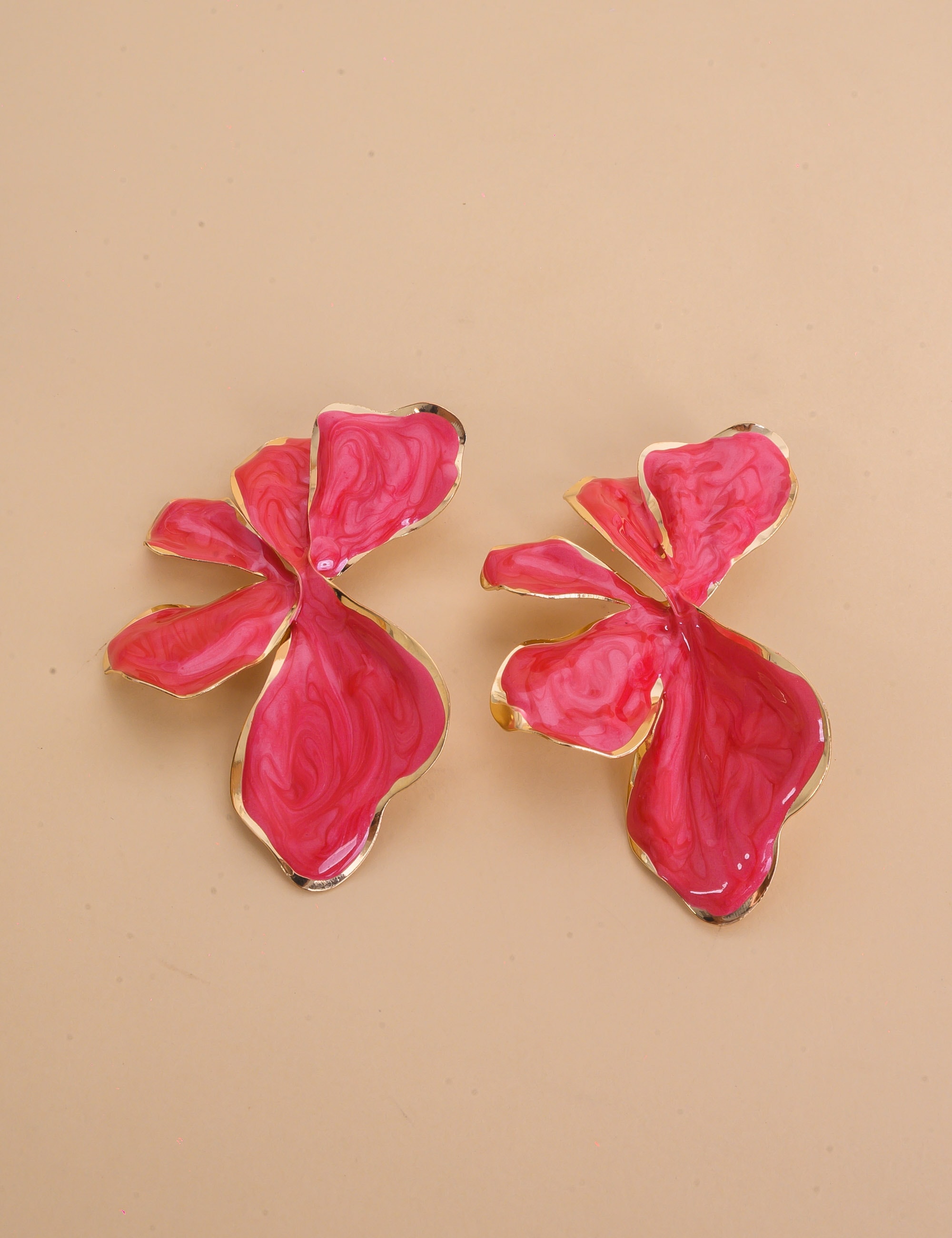 BRINCO OURO RESINA ROSA - BR29287VO06