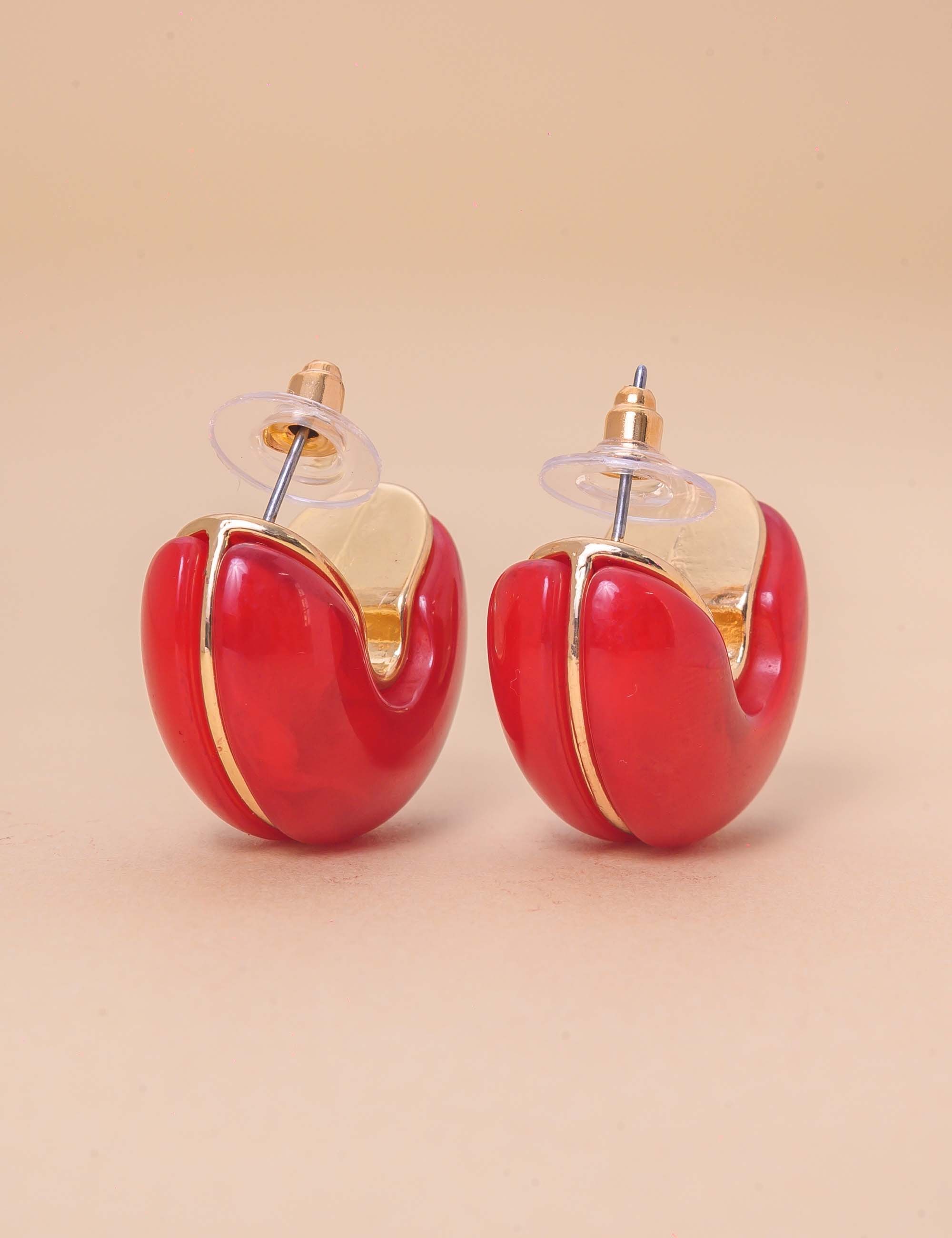 BRINCO OURO RESINA VERMELHO - BR29239VO05